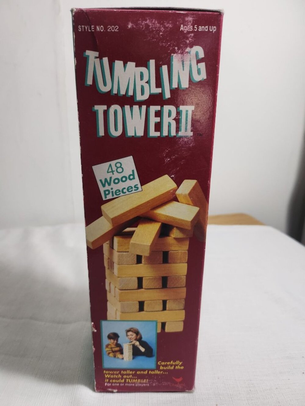Vintage Wood Tumbling Tower II Wood Piece Game by Cardinal